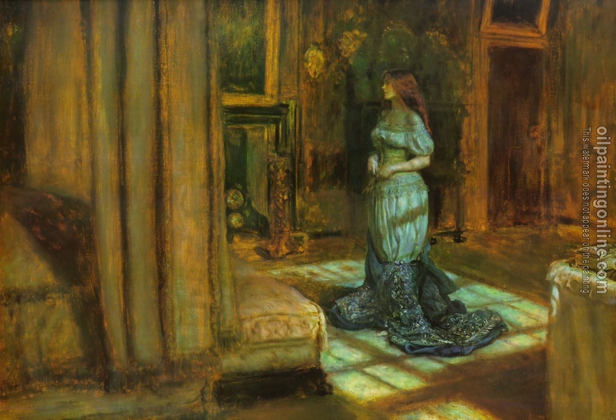 Millais, Sir John Everett - eve of st agnus